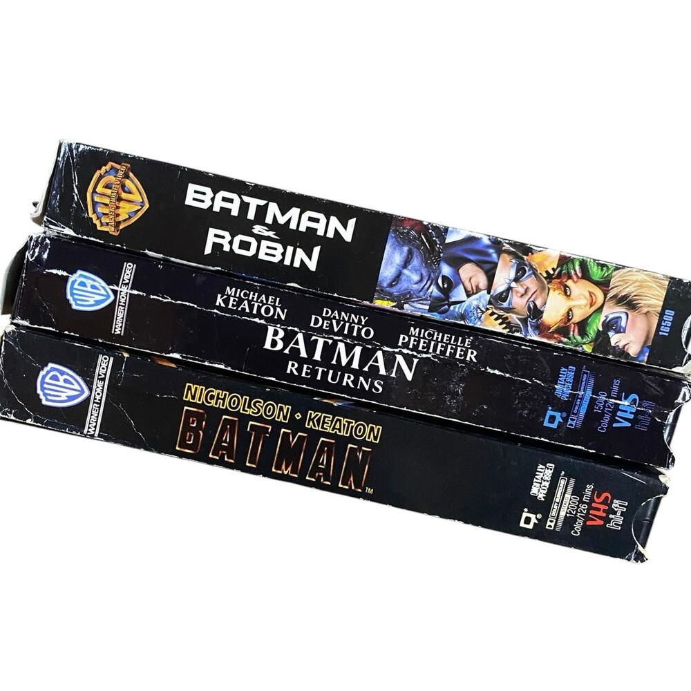 Vintage Batman VHS Movie Lot of 3 - Picture 2 of 3